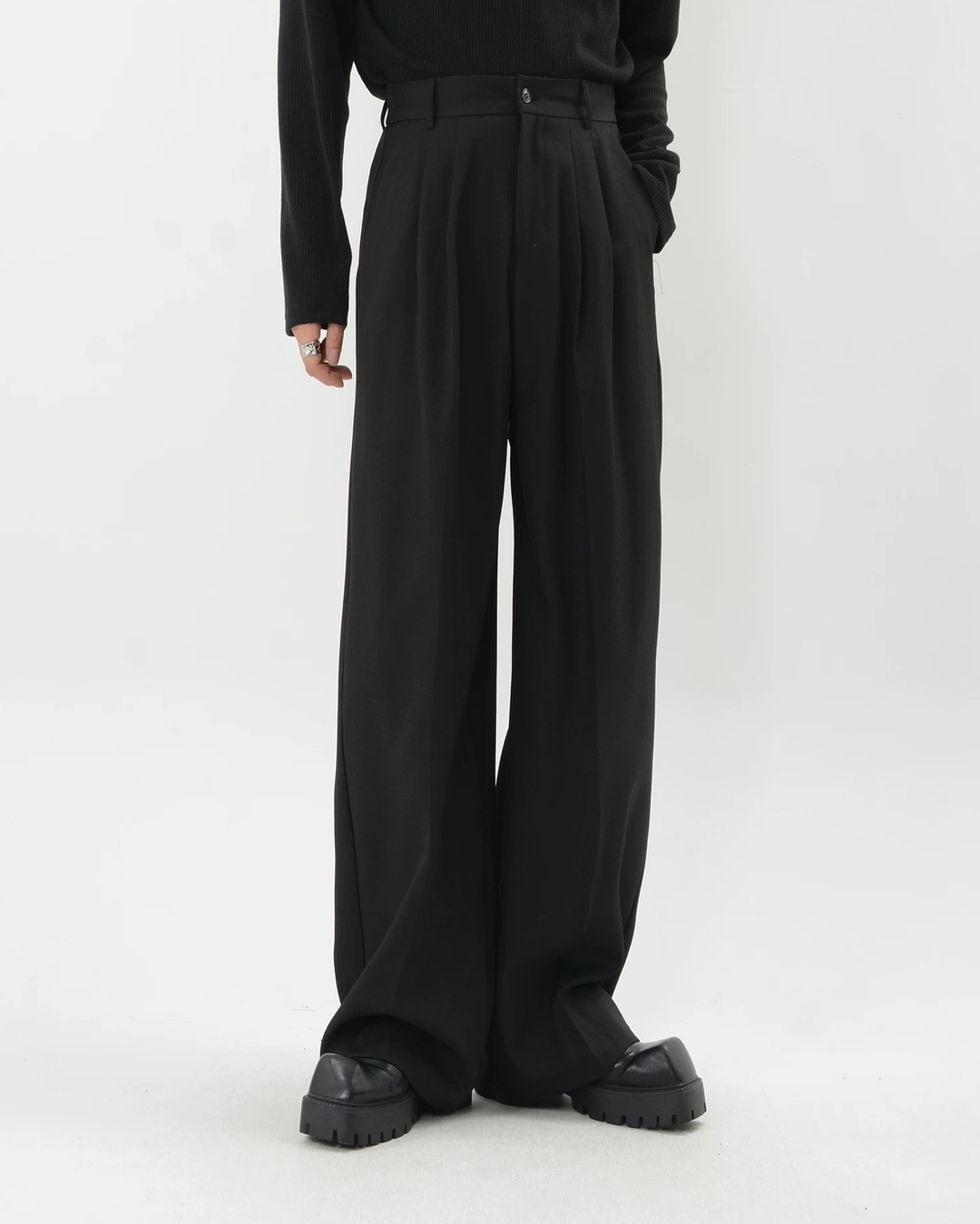 Wide Leg Drape Dress Pants