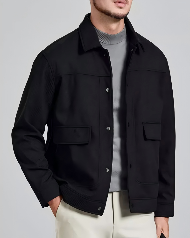 STEP BLOCK ST017 Workwear Utility Pocket Collared Jacket