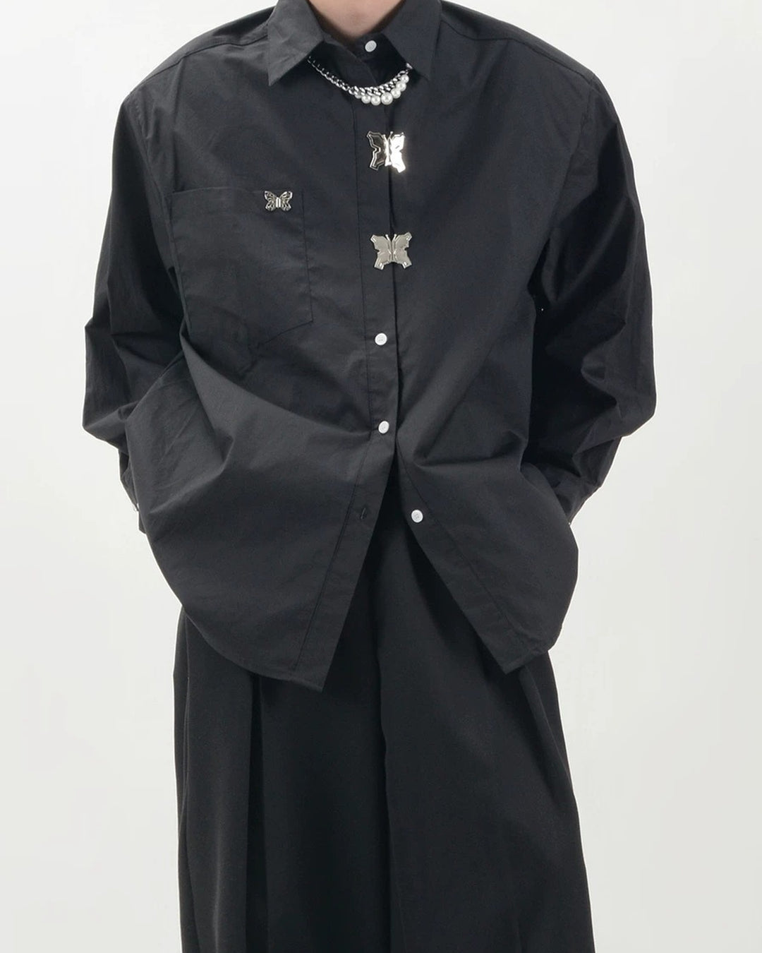 Additional product image of Butterfly Detail Loose Fit Shirt