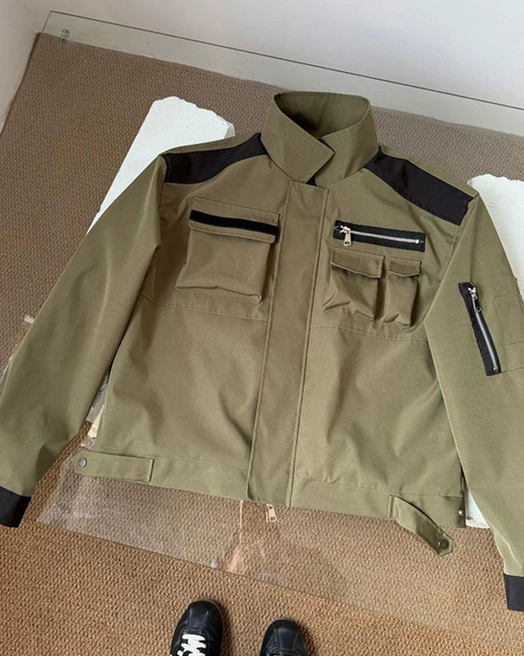 Additional product image of Multi-pocket Utility Zip-Up Jacket