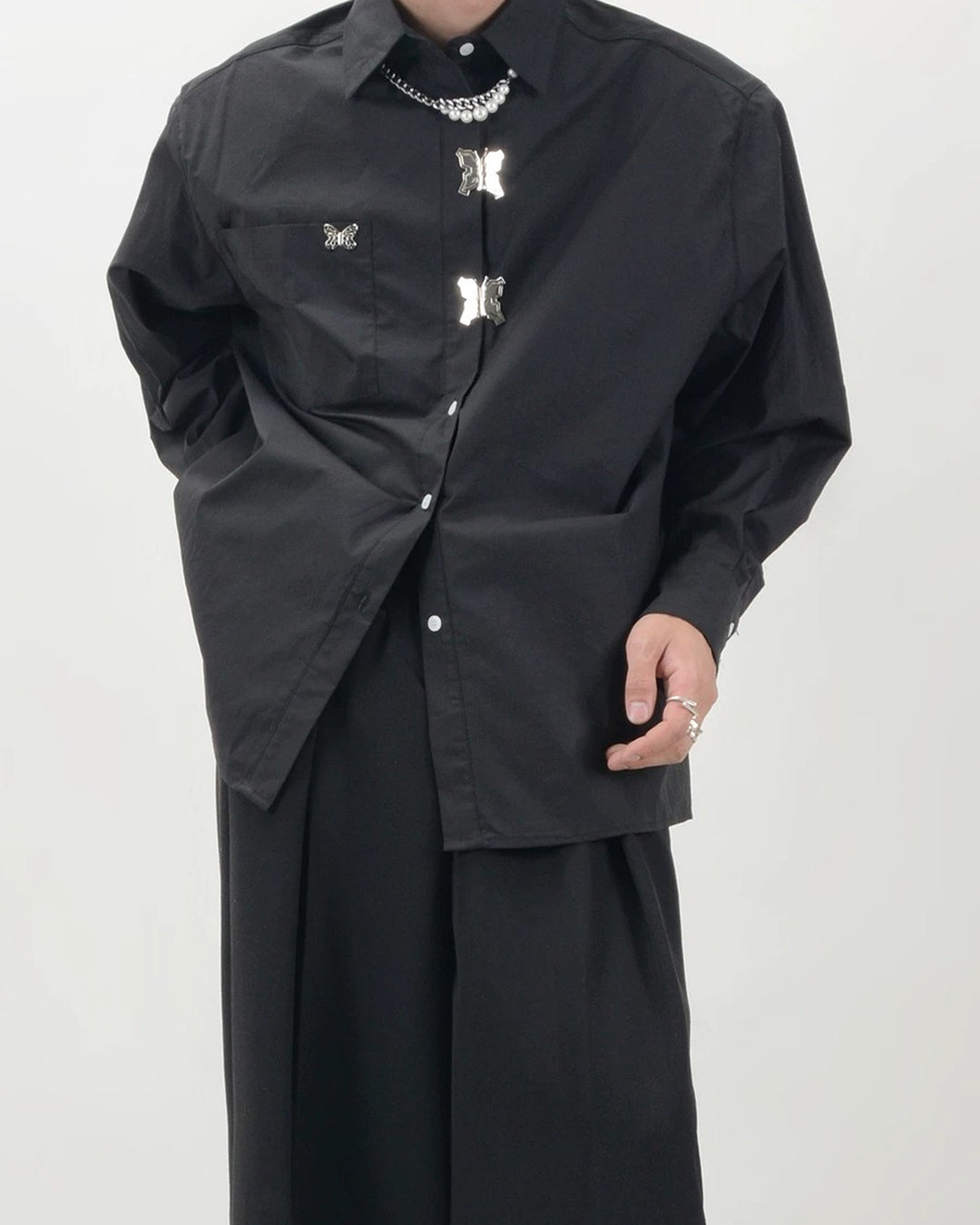 Additional product image of Butterfly Detail Loose Fit Shirt