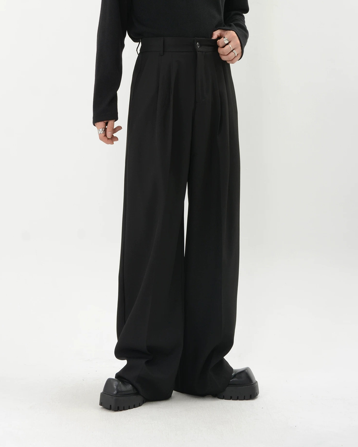 Wide Leg Drape Dress Pants