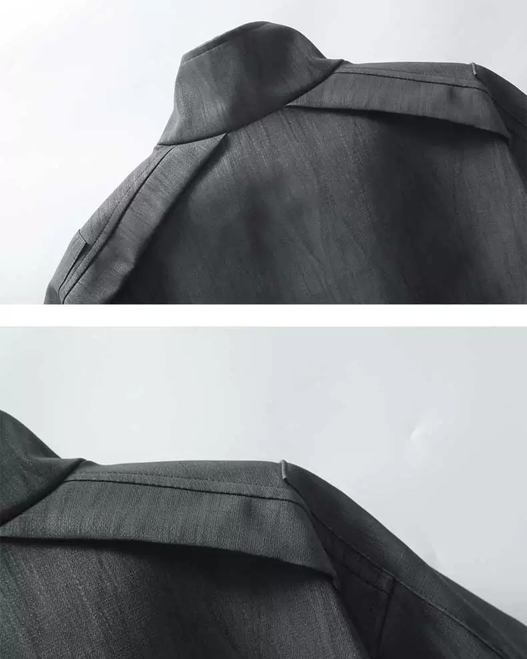 Additional product image of Washed Oversized Stand Collar Bomber Jacket