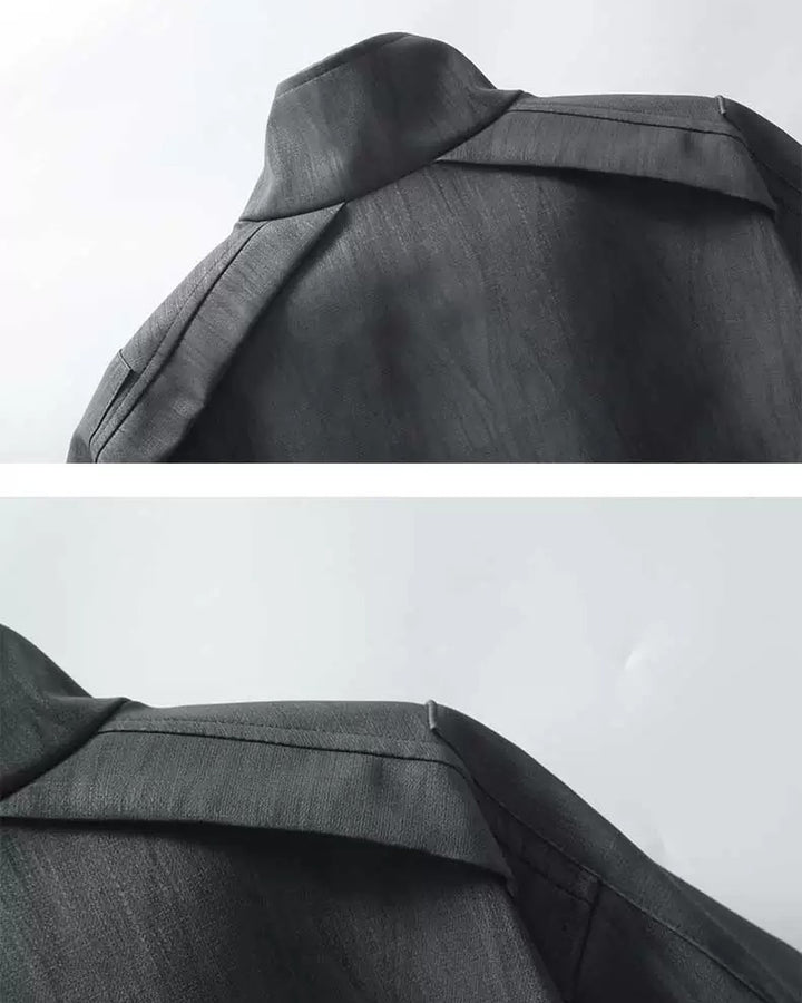 Additional product image of Washed Oversized Stand Collar Bomber Jacket