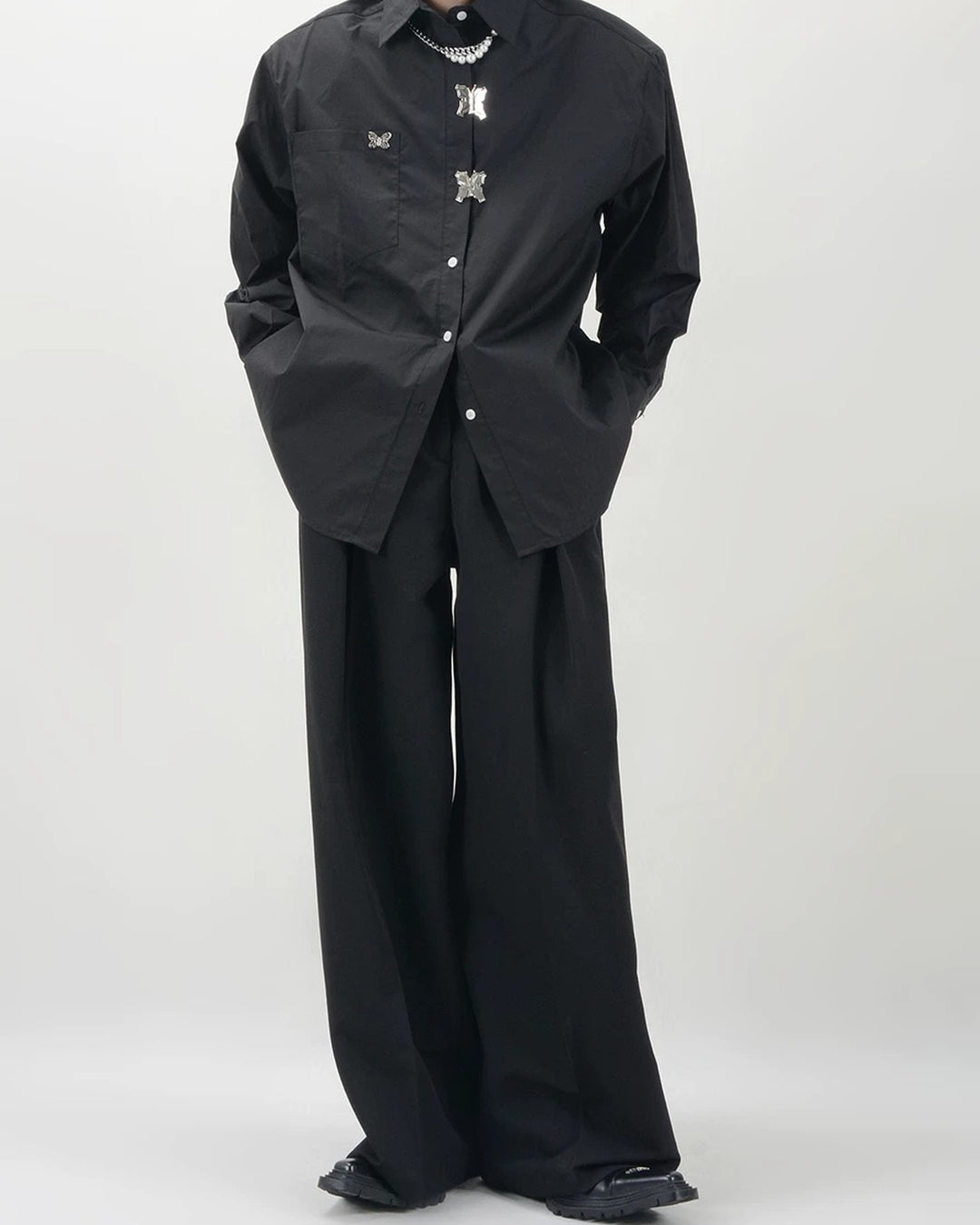 Additional product image of Butterfly Detail Loose Fit Shirt