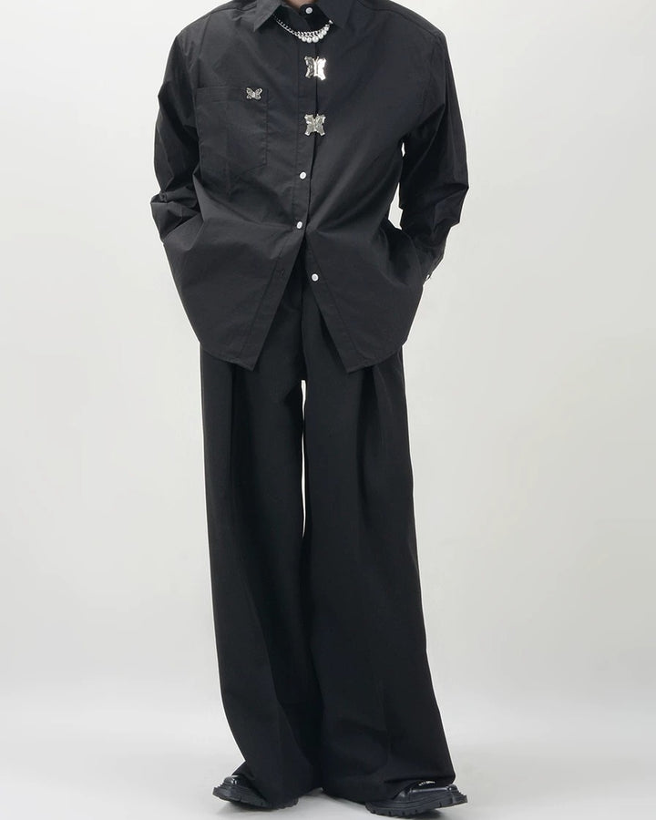Additional product image of Butterfly Detail Loose Fit Shirt