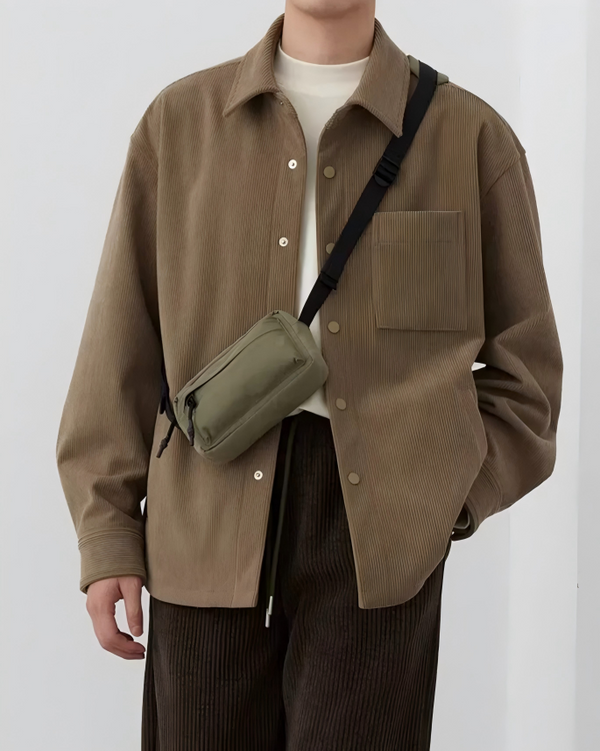 STEP BLOCK ST1008 Minimalist Overshirt Jacket