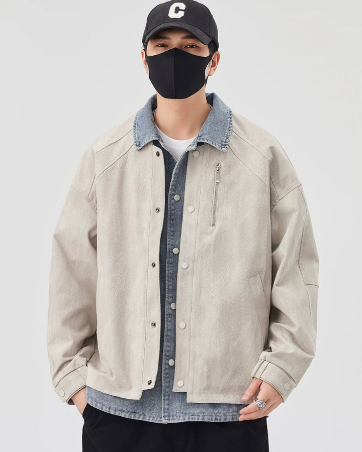 Additional product image of Washed Workwear Zip-Up Jacket