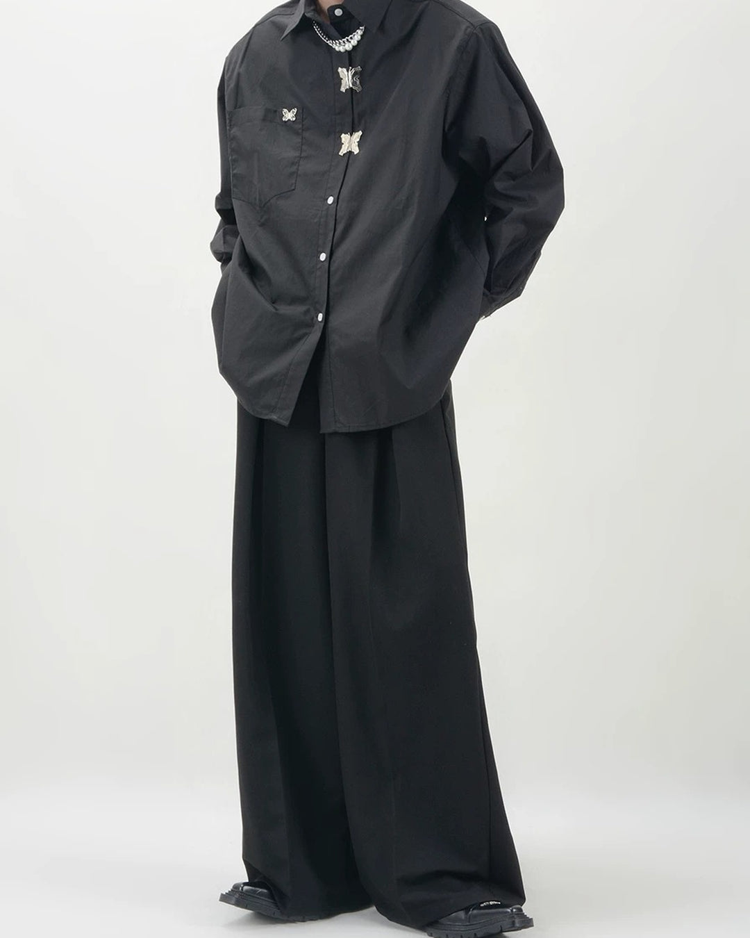 Additional product image of Butterfly Detail Loose Fit Shirt