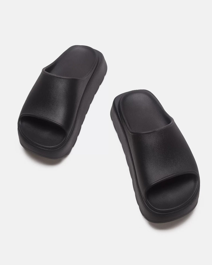 Additional product image of Black Chunky Platform Slide Shoes