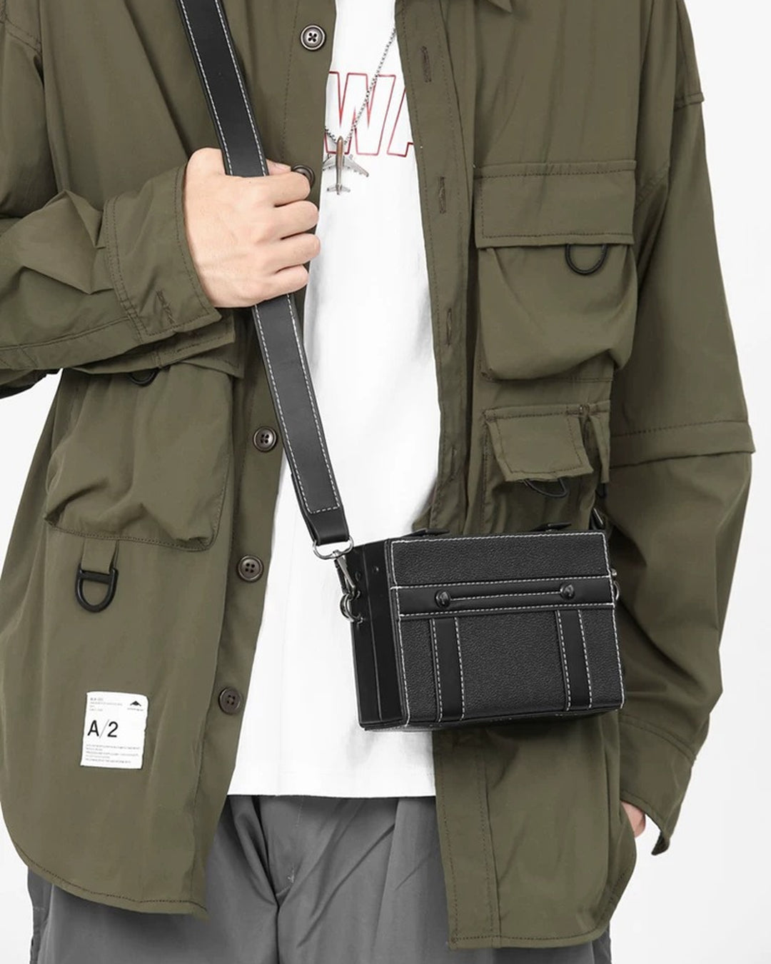 Additional detail view of Vintage Boxy Crossbody Bag