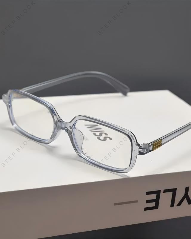STEP BLOCK AC173 Transparent Rectangle Sunglasses