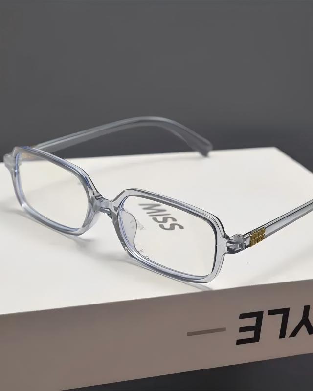 Lifestyle styling view of Transparent Rectangle Sunglasses