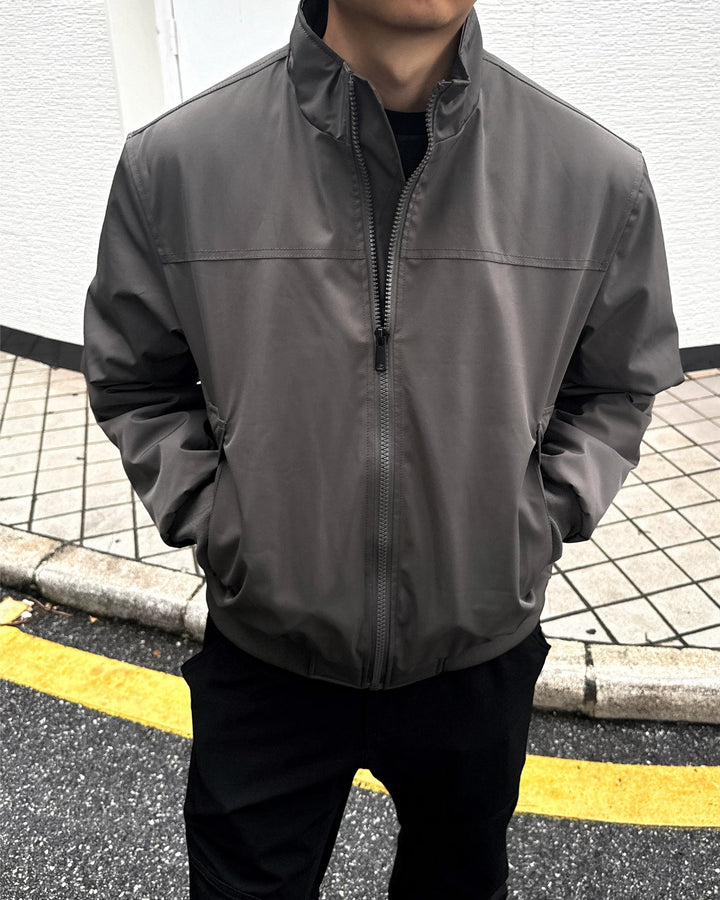 Additional product image of Minimalist Stand Collar Oversized Bomber Jacket