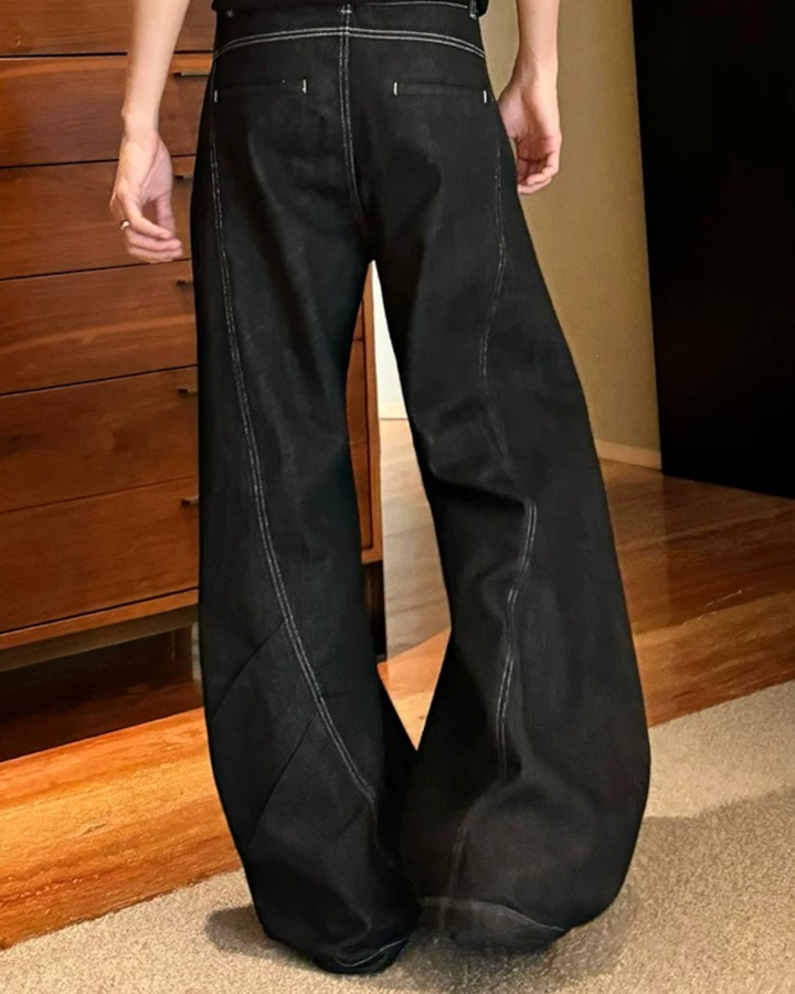 Additional product image of Minimalist Black Wide Leg Jeans