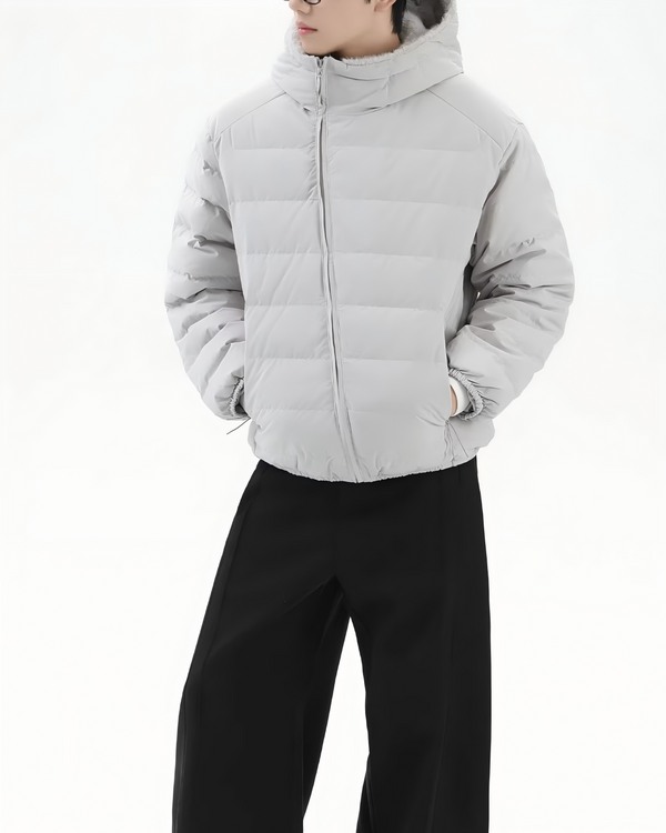 STEP BLOCK ST1012 Lightweight Hooded Puffer Jacket