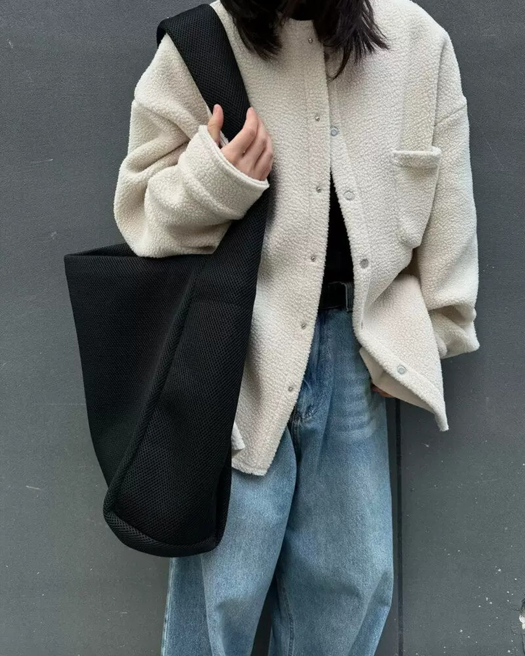 Additional product image of Minimalist Knit Hobo Shoulder Bag