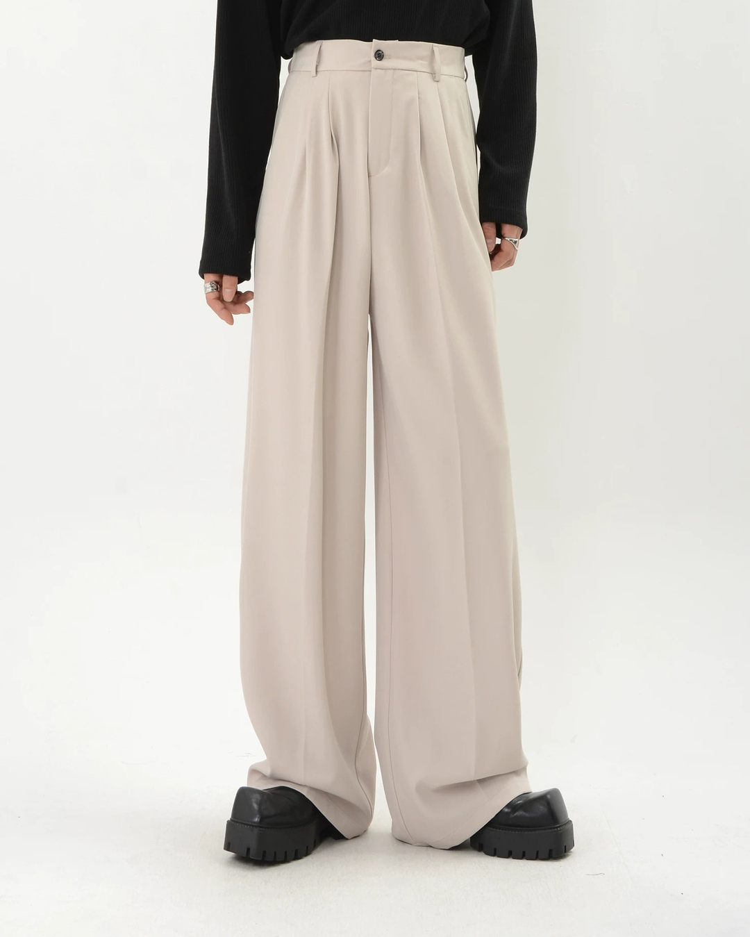 Wide Leg Drape Dress Pants