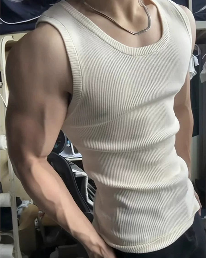 Additional product image of Ribbed Knit Slim Fit Tank Top