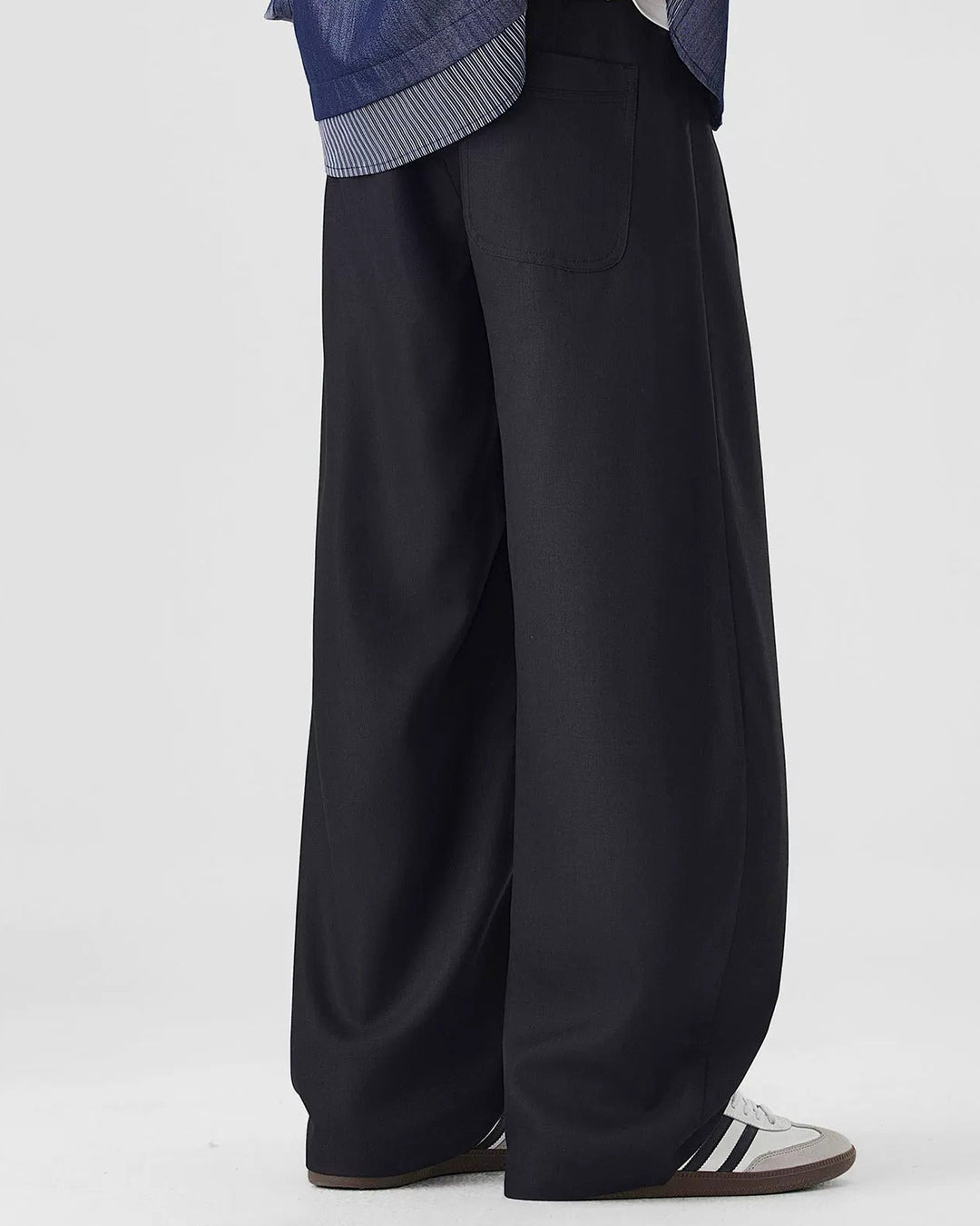 Side view of Drawstring Wide Leg Sweatpants