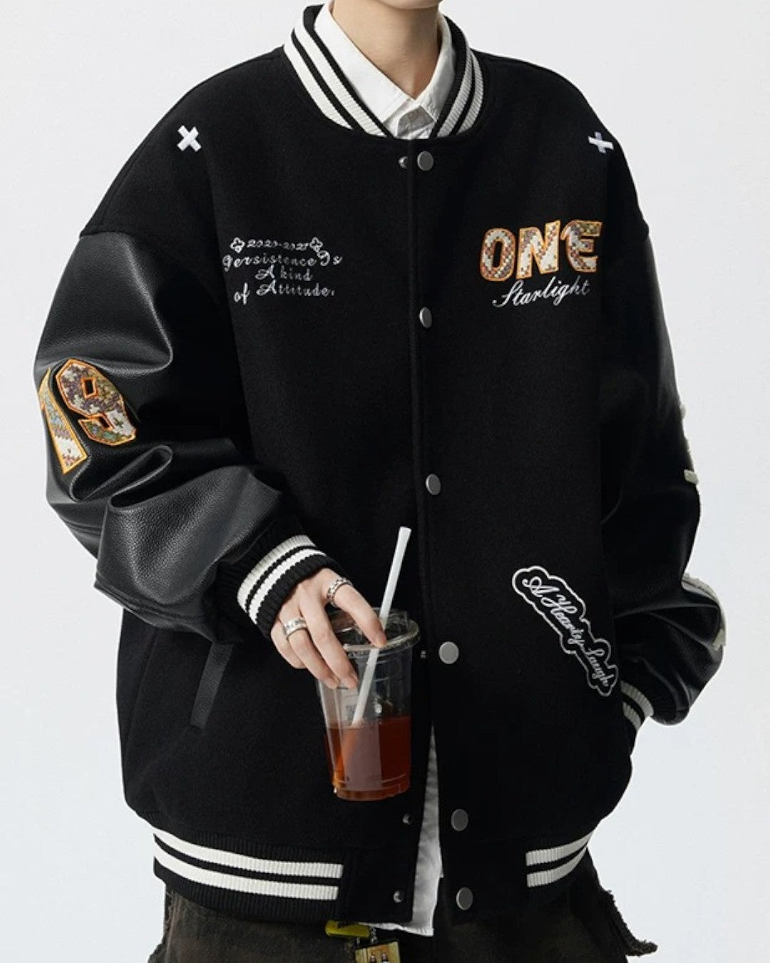 Lifestyle styling view of Varsity Letterman Jacket