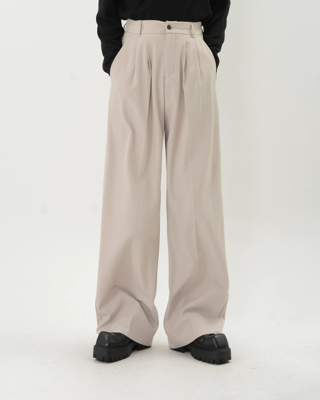 Wide Leg Drape Dress Pants
