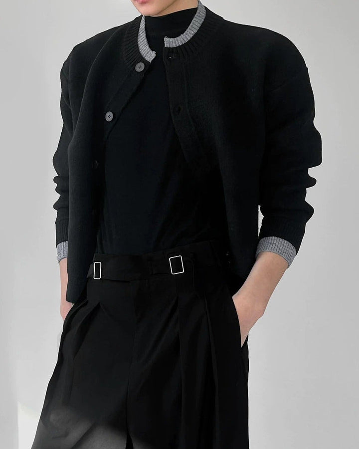 Additional product image of Contrast Trim Knit Cardigan