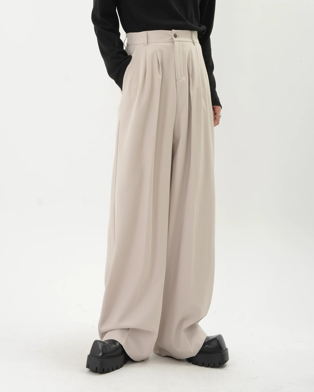 Wide Leg Drape Dress Pants