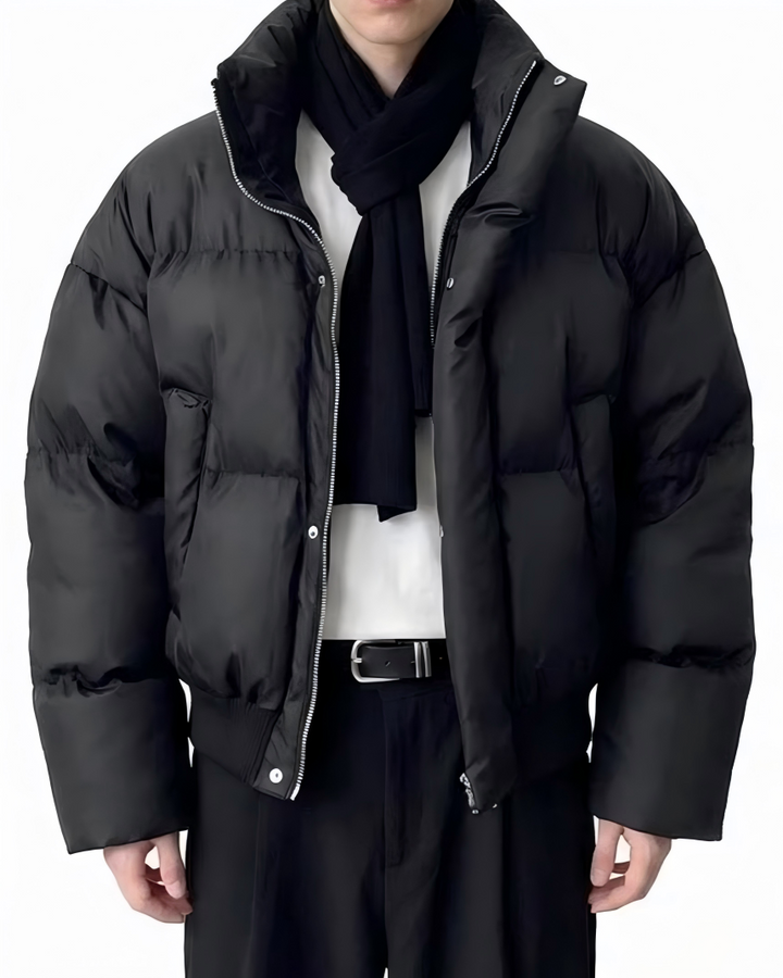 STEP BLOCK ST030 Oversized Stand Collar Puffer Jacket