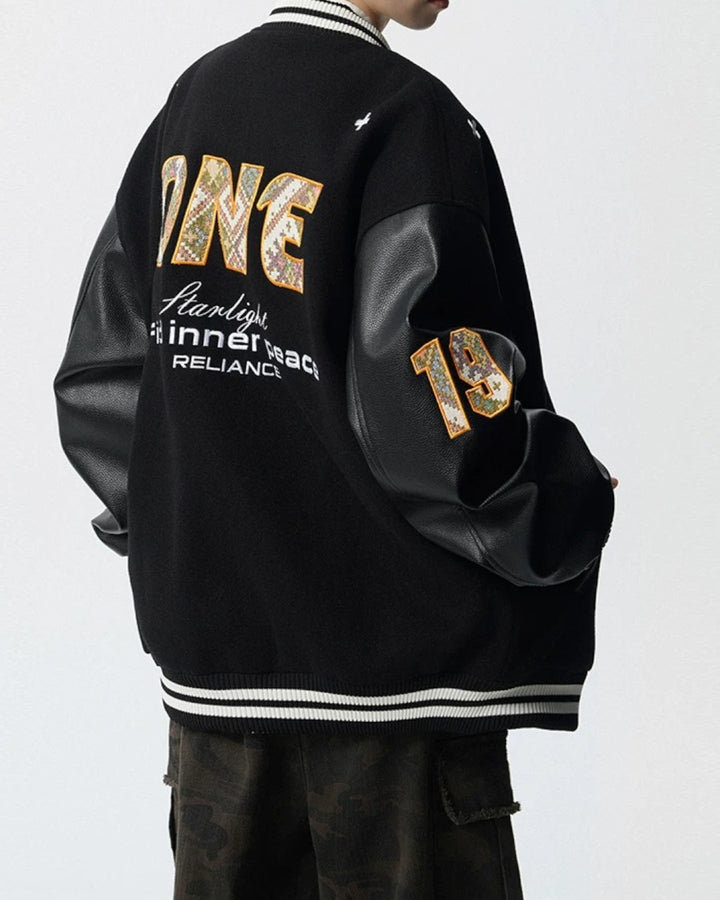 Back view of Varsity Letterman Jacket