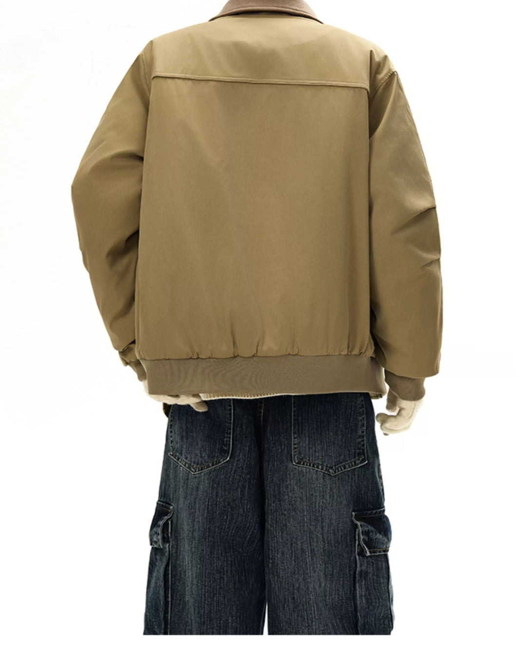 Additional product image of Shearling Collar Water-Resistant Workwear Bomber Jacket
