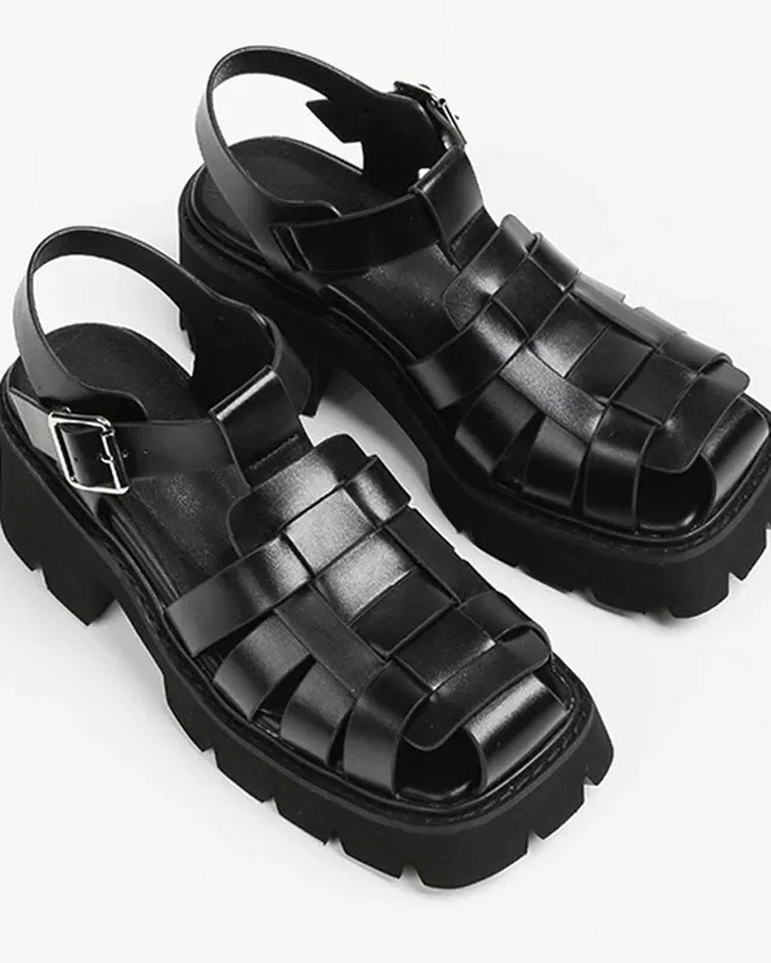 BRYNOR Fisherman Weave Platform Sandals footwear product photo