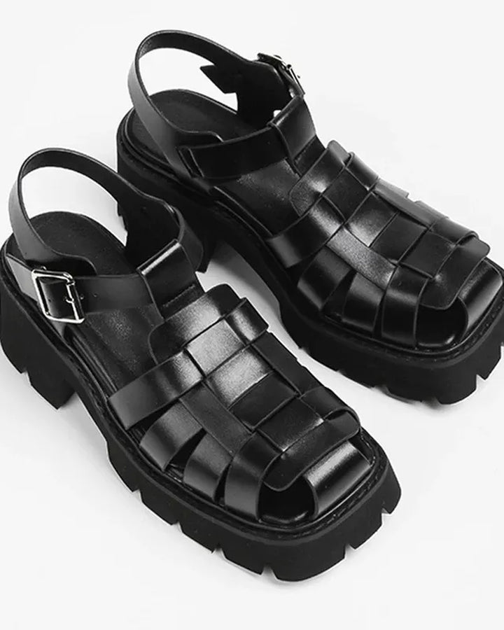 BRYNOR Fisherman Weave Platform Sandals footwear product photo