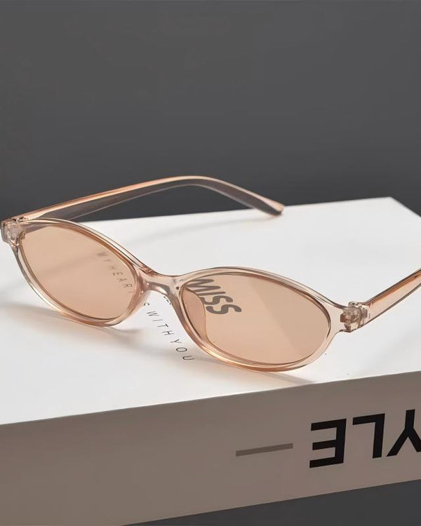 BRYNOR Retro Oval Slim Sunglasses product photo