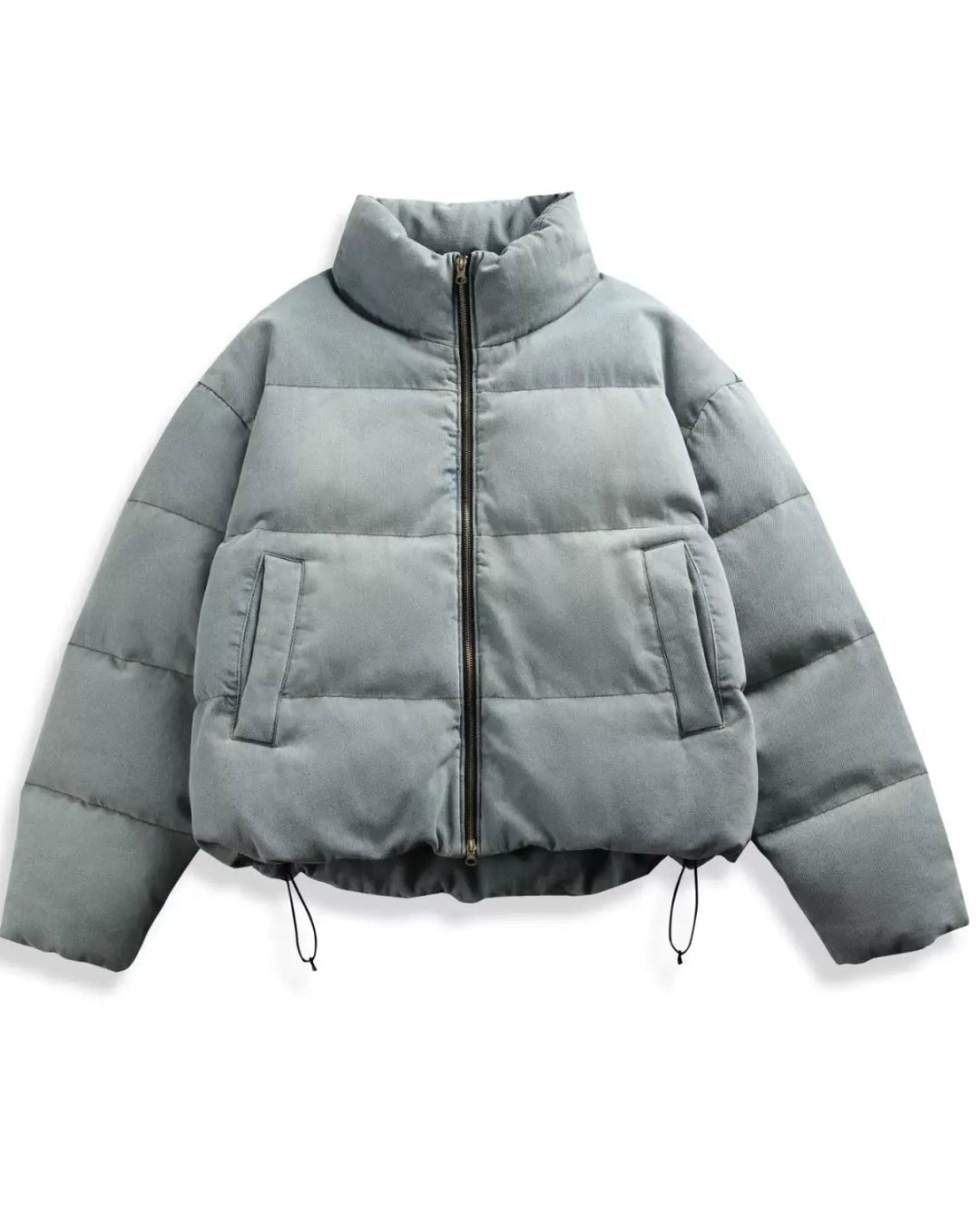 Close-up detail of Minimalist Puffer Jacket