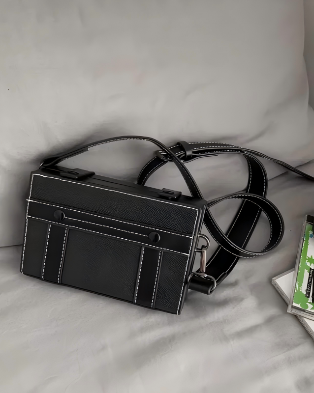 STEP BLOCK Ac080 Vintage Boxy Crossbody Bag