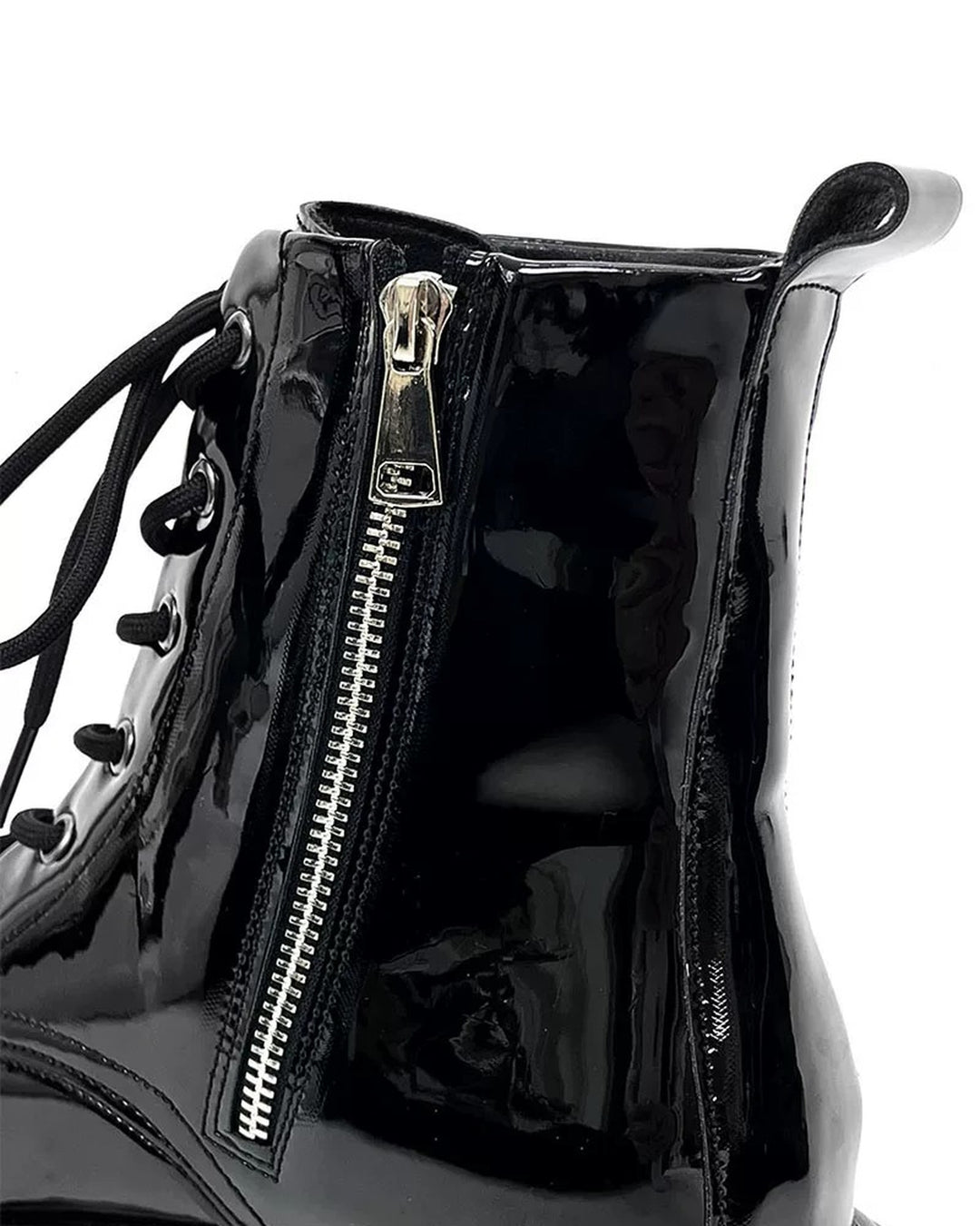 Additional product image of Black Patent Leather Gothic Chunky Platform Shoes