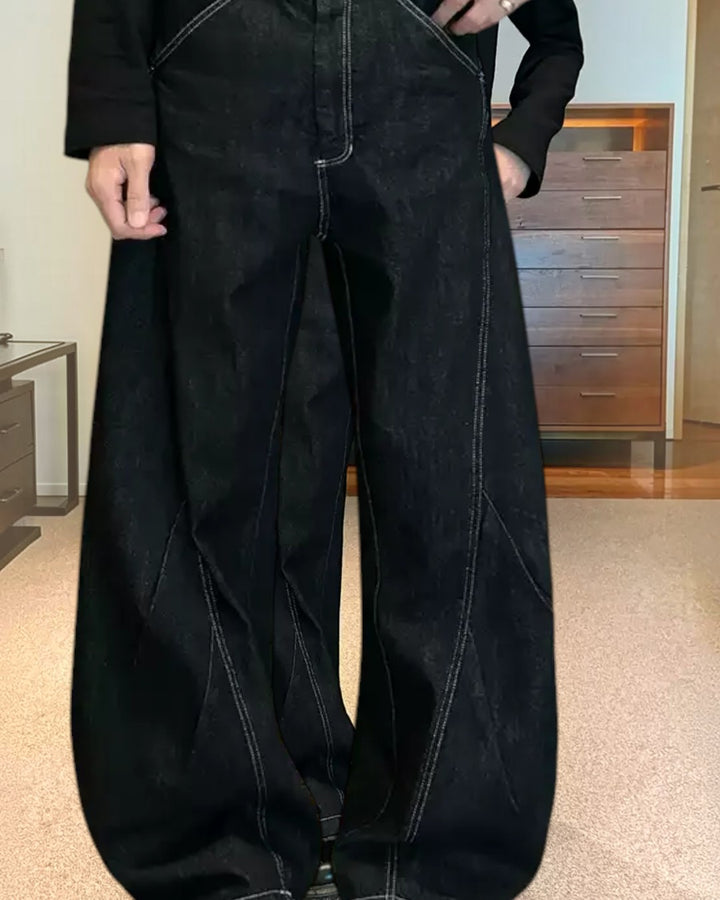 Additional product image of Minimalist Black Wide Leg Jeans