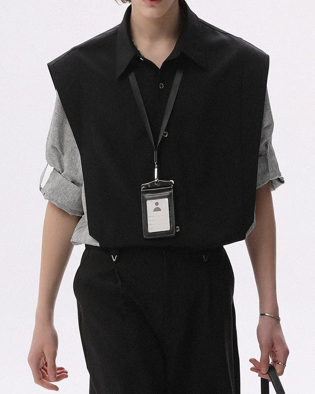 BRYNOR Color Block Patchwork Shirt product photo