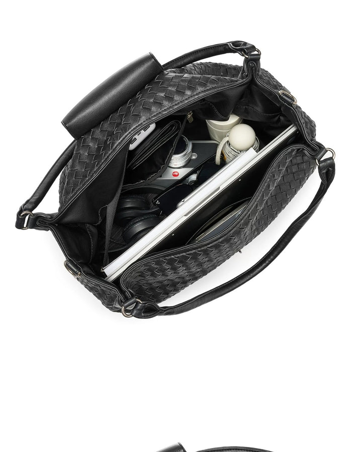 Additional product image of Woven Pattern Large Hobo Shoulder Bag