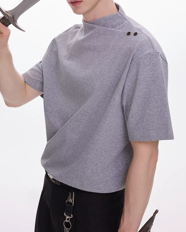 Side view of Solid Color Oversized T-Shirt