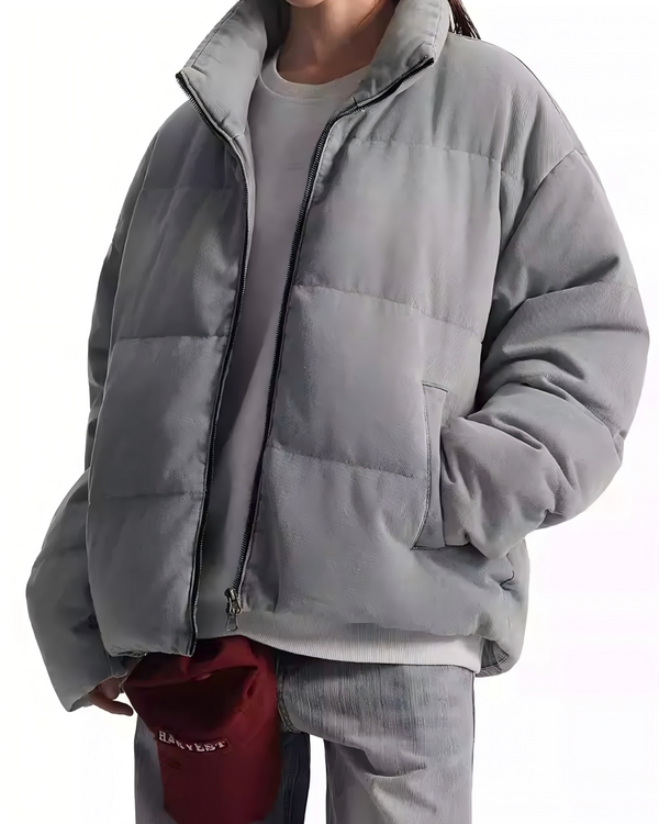 Clean design puffer jacket, STEP BLOCK ST1002 everyday streetwear