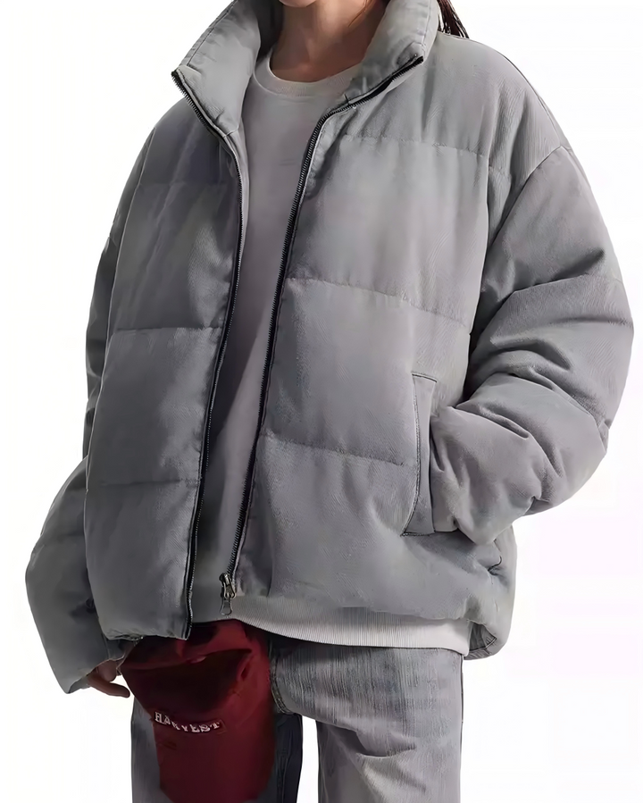 Clean design puffer jacket, STEP BLOCK ST1002 everyday streetwear