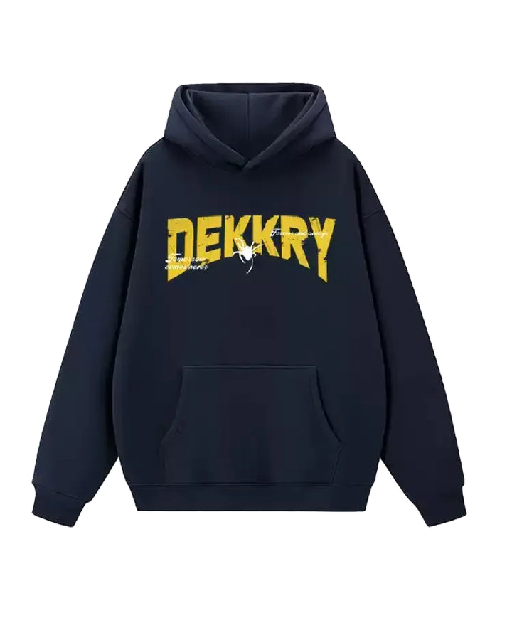 Front view of Graphic Print Oversized Hoodie