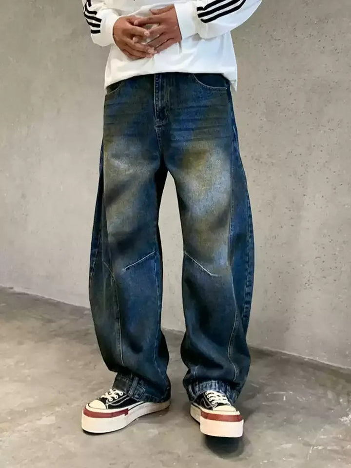 Additional product image of Classic Vintage Washed Baggy Jeans