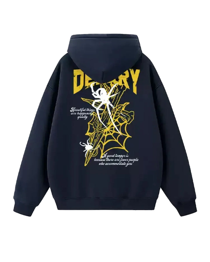 Close-up detail of Graphic Print Oversized Hoodie