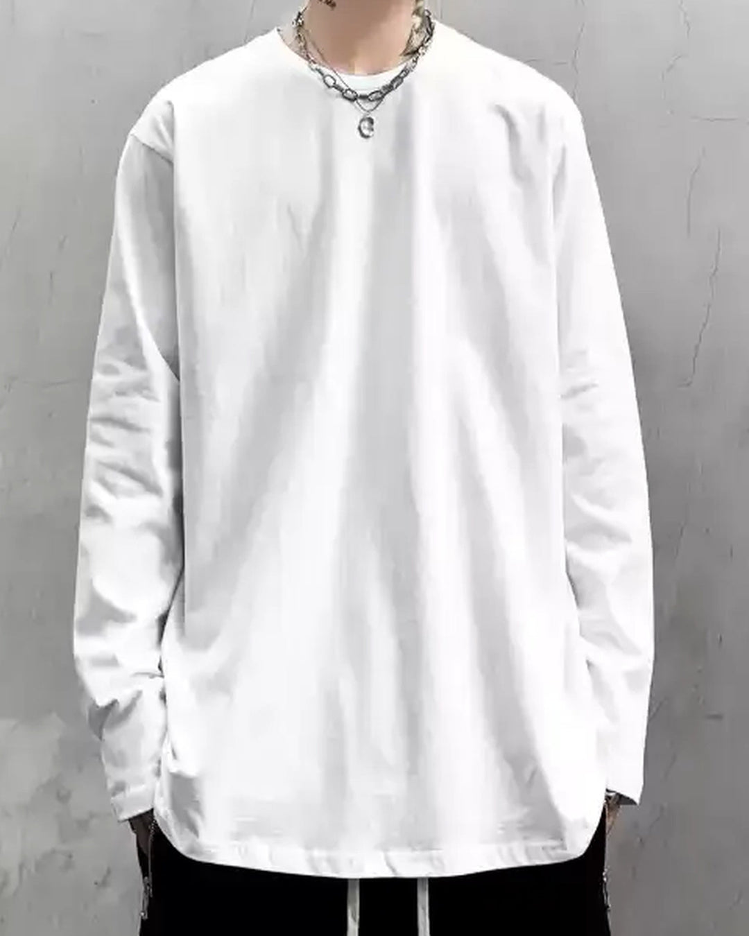 Additional product image of Raw Edge V-Neck Long Sleeve Base Layer