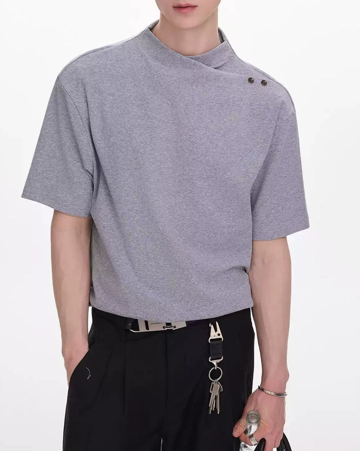 Lifestyle styling view of Solid Color Oversized T-Shirt