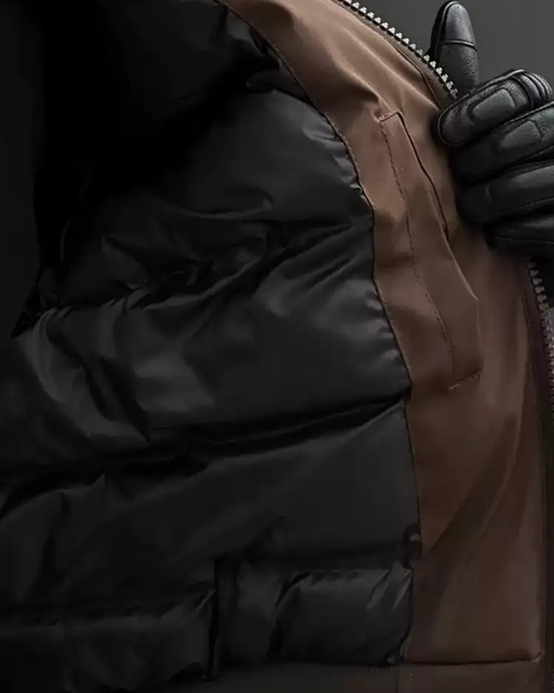 Additional product image of Shearling Collar Washed Utility Bomber Jacket