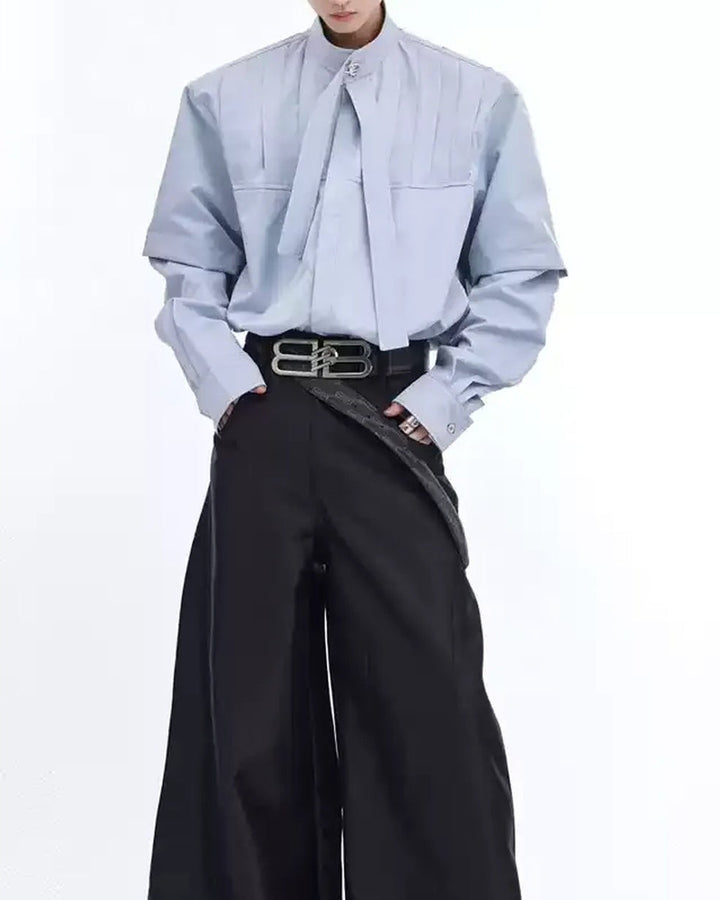 Lifestyle styling view of Bow Tie Layered Shirt